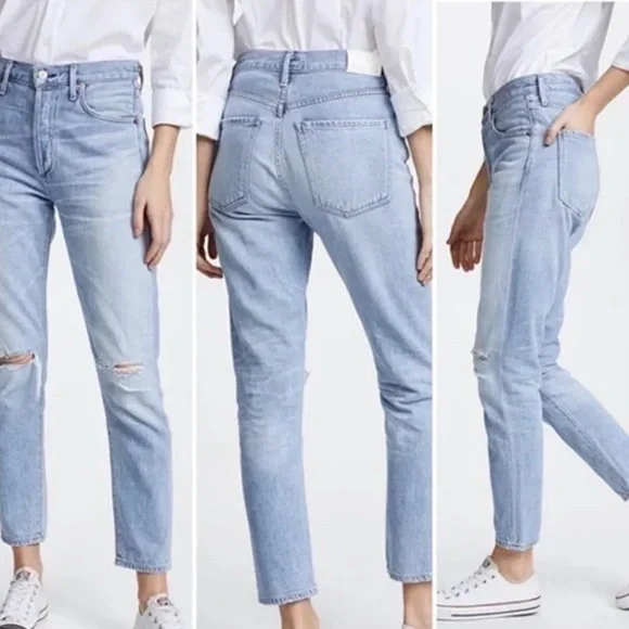 High Rise Classic Fit Women Jeans - Light Blue - Picture 4 of 5